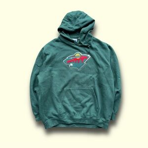 Minnesota Wild Hoodie Mens XL NHL Hockey Pullover Sweatshirt Embroidered Logo